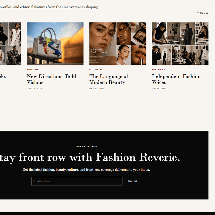 Fashion photography studio showcasing modern styles and editorial fashion images.