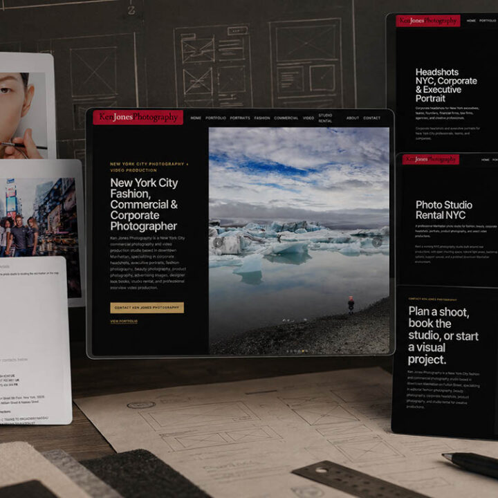 image of old and new kenjonesnyc.com and fultonstudio site
