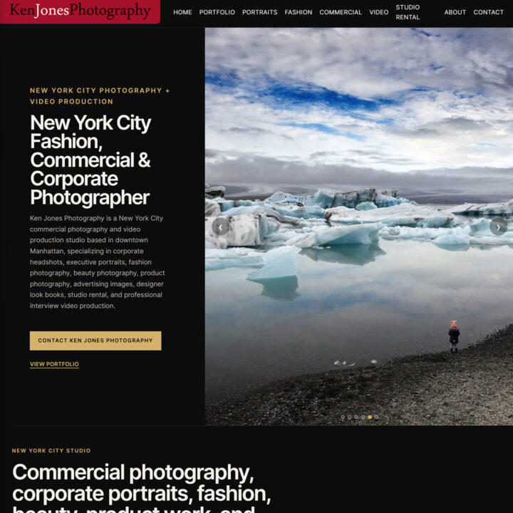 image of After kenjonesnyc.com website built from the ground up